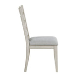Wyatt Brown Weathered White & Gray 91" Extendable Dining Room Set by Homelegance at Eve Furniture