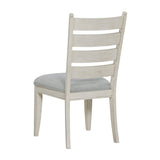 Wyatt Brown Weathered White & Gray 91" Extendable Dining Room Set by Homelegance at Eve Furniture