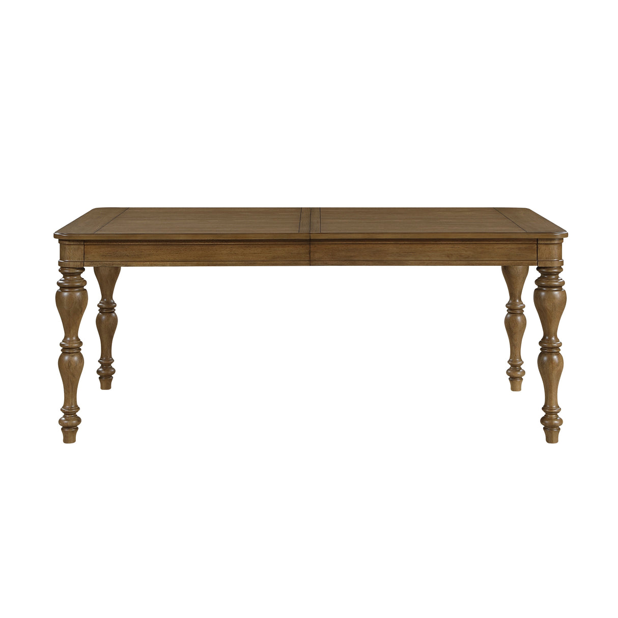 Wyatt Brown Weathered White & Gray 91" Extendable Dining Room Set by Homelegance at Eve Furniture