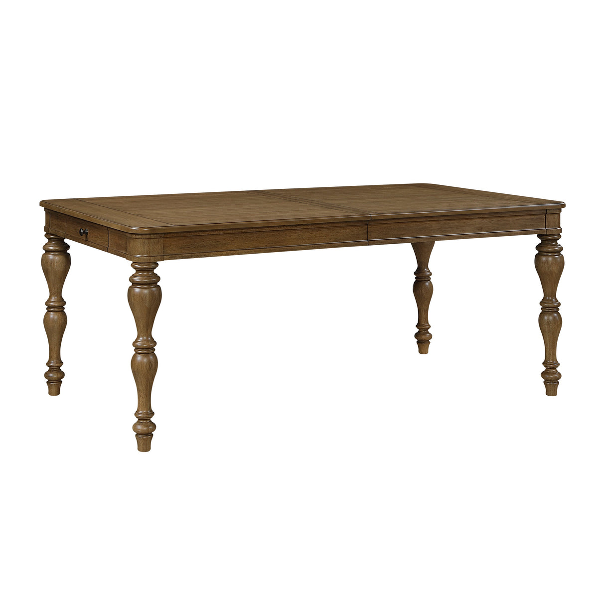Wyatt Brown Weathered White & Gray 91" Extendable Dining Room Set by Homelegance at Eve Furniture