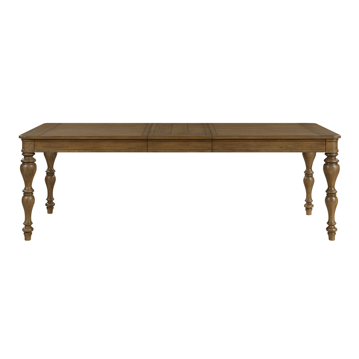 Wyatt Brown Weathered White & Gray 91" Extendable Dining Room Set by Homelegance at Eve Furniture
