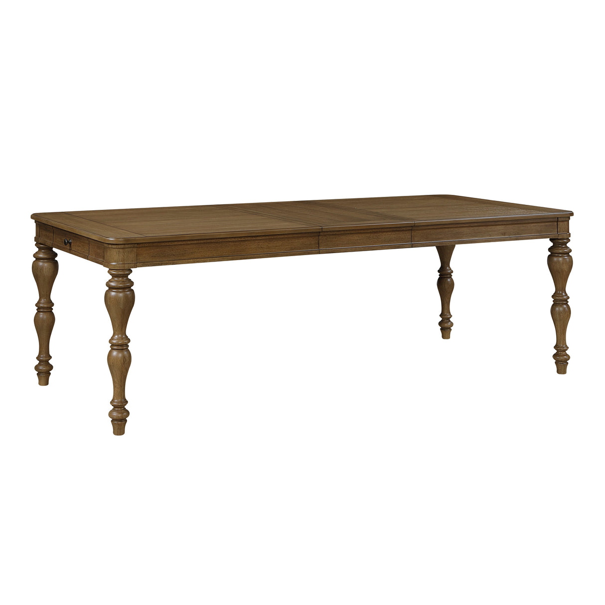 Wyatt Brown Weathered White & Gray 91" Extendable Dining Room Set by Homelegance at Eve Furniture