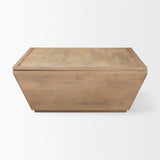 Wyatt Brown Wood Angular Coffee Table by Mercana at Eve Furniture