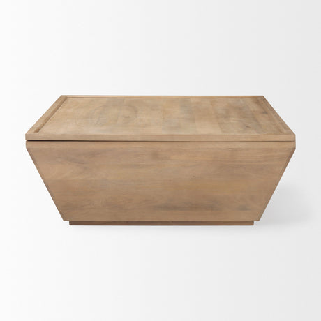 Wyatt Brown Wood Angular Coffee Table by Mercana at Eve Furniture