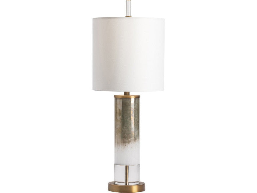 Wyatt Gold/White Table Lamp by Crestview at Eve Furniture