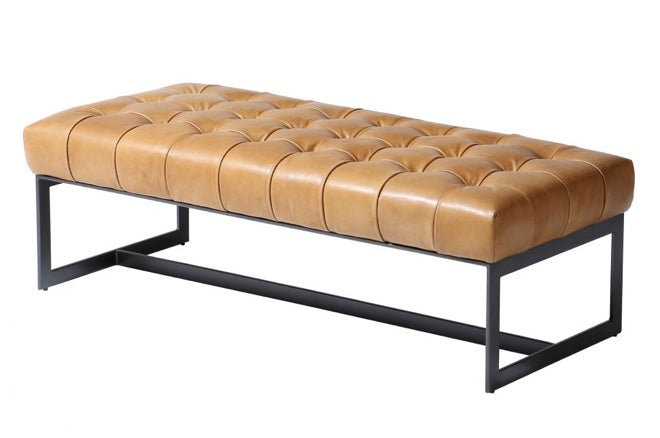 Wyatt Leather Bench by Moe's Home at Eve Furniture