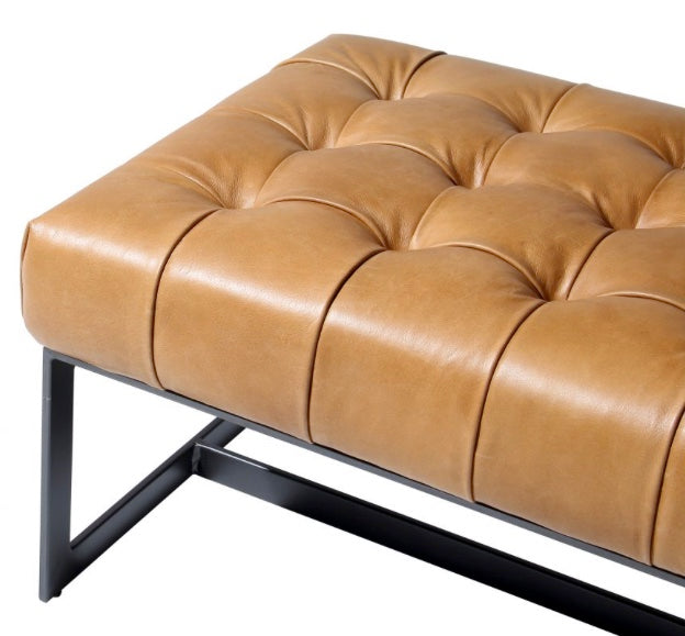 Wyatt Leather Bench by Moe's Home at Eve Furniture
