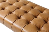 Wyatt Leather Bench by Moe's Home at Eve Furniture