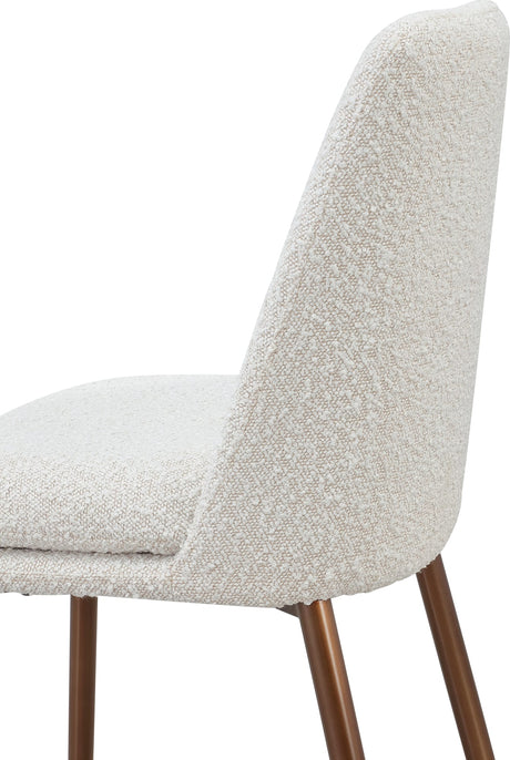 Wyatt Ricotta/Bronze Upholstered Bar Stool (Set of 2) by Modus Furniture at Eve Furniture