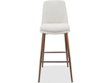 Wyatt Ricotta/Bronze Upholstered Bar Stool (Set of 2) by Modus Furniture at Eve Furniture
