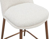 Wyatt Ricotta/Bronze Upholstered Counter Stool (Set of 2) by Modus Furniture at Eve Furniture