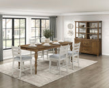 Wyatt Weathered White/Gray Counter Height Chair, Set of 2 by Homelegance at Eve Furniture