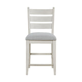 Wyatt Weathered White/Gray Counter Height Chair, Set of 2 by Homelegance at Eve Furniture