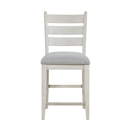 Wyatt Weathered White/Gray Counter Height Chair, Set of 2 by Homelegance at Eve Furniture