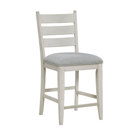 Wyatt Weathered White/Gray Counter Height Chair, Set of 2 by Homelegance at Eve Furniture