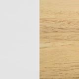 Wyatt White and Natural Wood Twin Over Twin Bunk Bed by Coaster at Eve Furniture