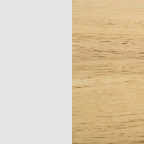 Wyatt White and Natural Wood Twin Over Twin Bunk Bed by Coaster at Eve Furniture