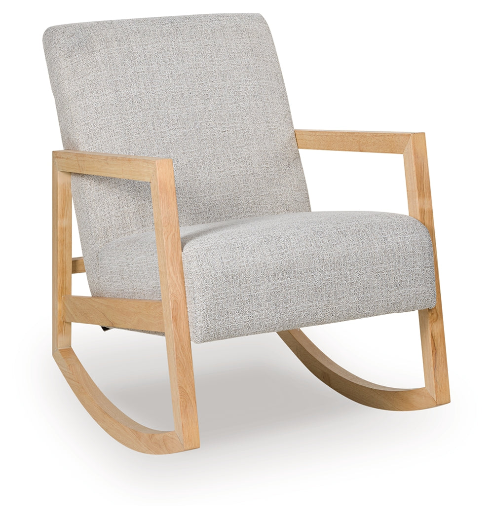 Wychworth Gray/Natural Accent Chair by Ashley at Eve Furniture
