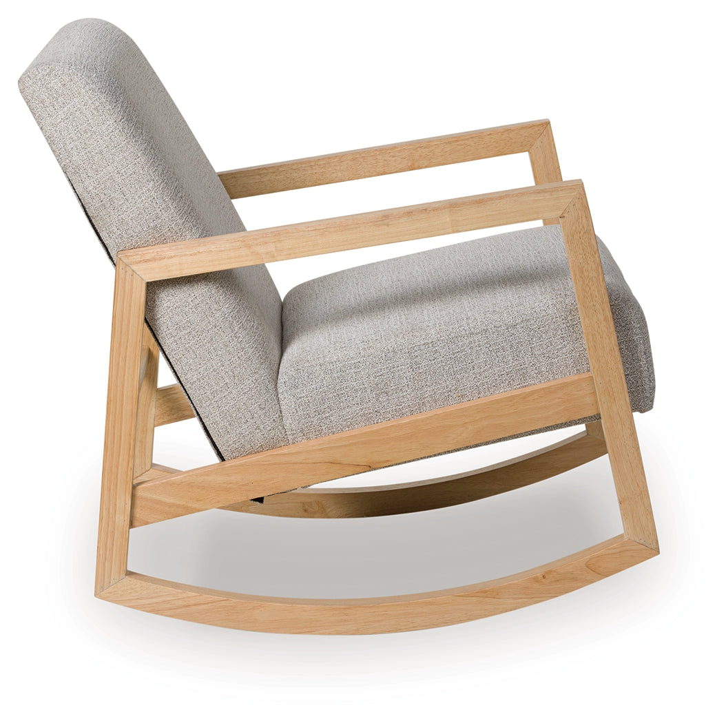 Wychworth Gray/Natural Accent Chair by Ashley at Eve Furniture