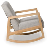 Wychworth Gray/Natural Accent Chair by Ashley at Eve Furniture