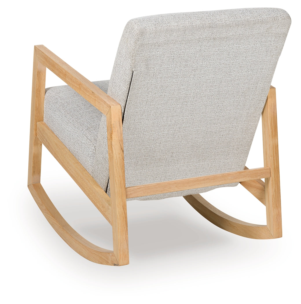 Wychworth Gray/Natural Accent Chair by Ashley at Eve Furniture