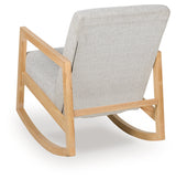 Wychworth Gray/Natural Accent Chair by Ashley at Eve Furniture