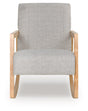 Wychworth Gray/Natural Accent Chair by Ashley at Eve Furniture