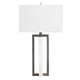 Wylie White/Black Table Lamp by Crestview at Eve Furniture