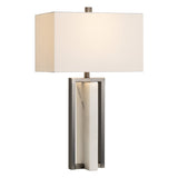 Wylie White/Black Table Lamp by Crestview at Eve Furniture