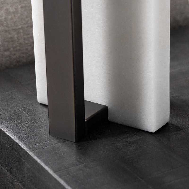 Wylie White/Black Table Lamp by Crestview at Eve Furniture