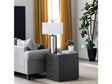 Wylie White/Black Table Lamp by Crestview at Eve Furniture