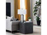 Wylie White/Black Table Lamp by Crestview at Eve Furniture