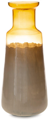 Wynburg White/Amber Vase by Ashley at Eve Furniture