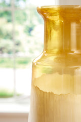 Wynburg White/Amber Vase by Ashley at Eve Furniture
