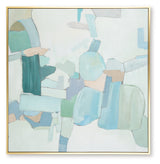 Wynburn White/Blue/Green Wall Art by Ashley at Eve Furniture