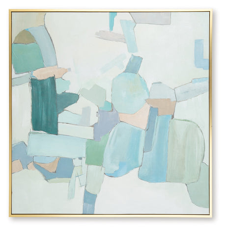 Wynburn White/Blue/Green Wall Art by Ashley at Eve Furniture