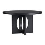 Wyndham Black Round Dining Table by Crestview at Eve Furniture