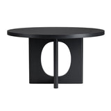 Wyndham Black Round Dining Table by Crestview at Eve Furniture