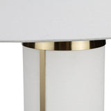 Wyndham White/Gold Table Lamp (Set of 2) by Crestview at Eve Furniture