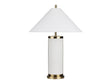 Wyndham White/Gold Table Lamp (Set of 2) by Crestview at Eve Furniture
