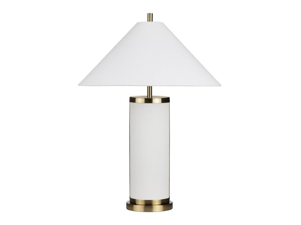 Wyndham White/Gold Table Lamp (Set of 2) by Crestview at Eve Furniture