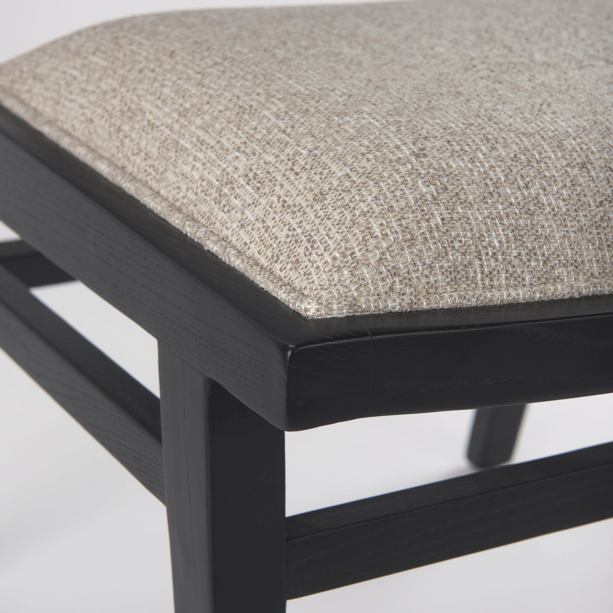 Wynn Beige Fabric W/Black Wood Dining Chair, Set of 2 by Mercana at Eve Furniture