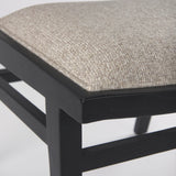 Wynn Beige Fabric W/Black Wood Dining Chair, Set of 2 by Mercana at Eve Furniture