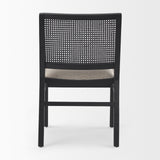 Wynn Beige Fabric W/Black Wood Dining Chair, Set of 2 by Mercana at Eve Furniture