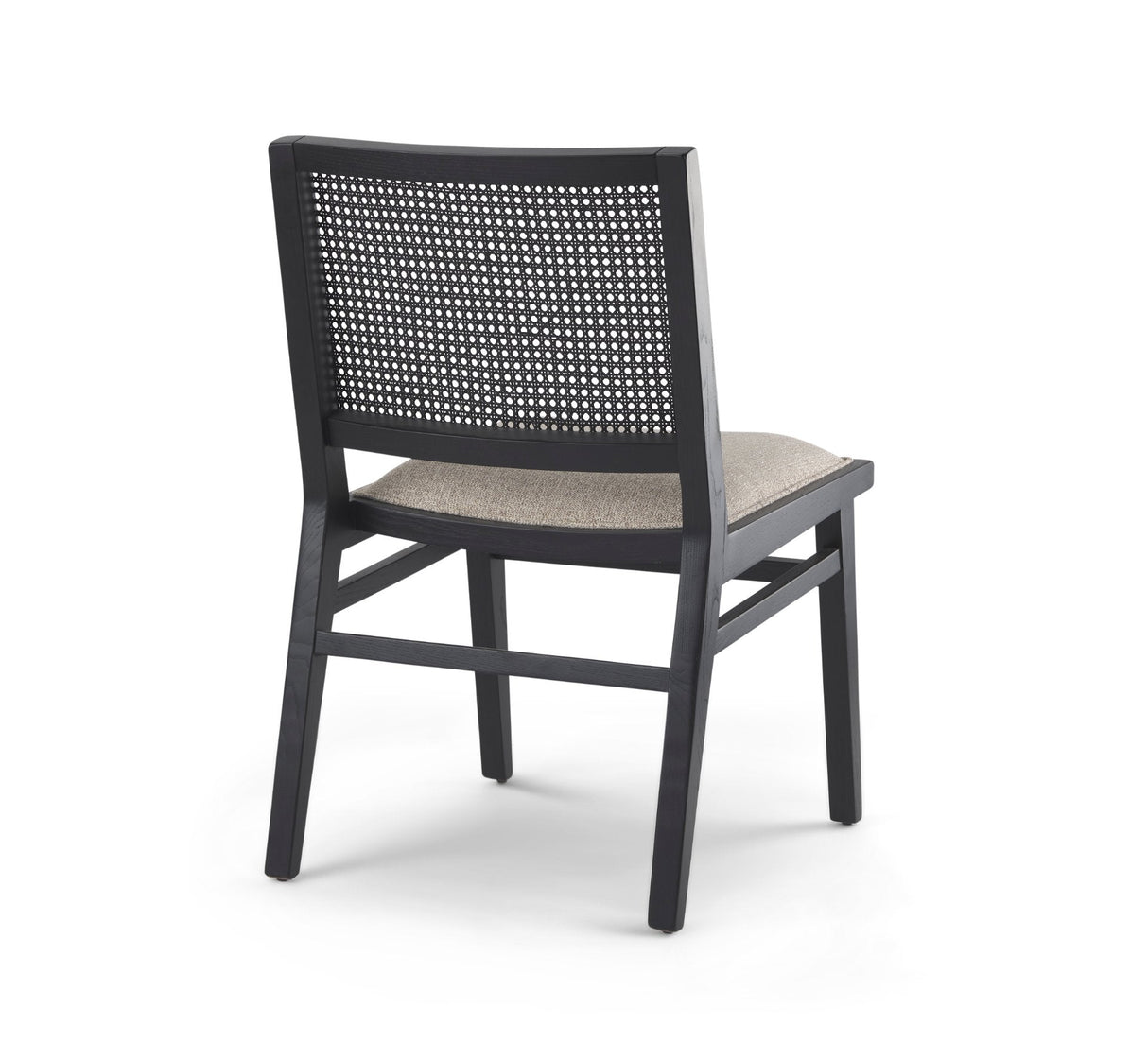Wynn Beige Fabric W/Black Wood Dining Chair, Set of 2 by Mercana at Eve Furniture