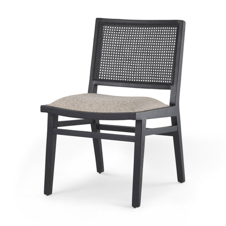 Wynn Beige Fabric W/Black Wood Dining Chair, Set of 2 by Mercana at Eve Furniture