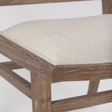 Wynn Fabric W/Brown Wood Dining Chair, Set of 2 by Mercana at Eve Furniture