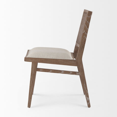 Wynn Fabric W/Brown Wood Dining Chair, Set of 2 by Mercana at Eve Furniture