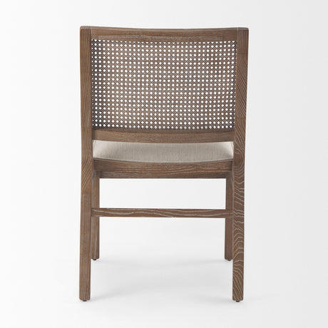 Wynn Fabric W/Brown Wood Dining Chair, Set of 2 by Mercana at Eve Furniture
