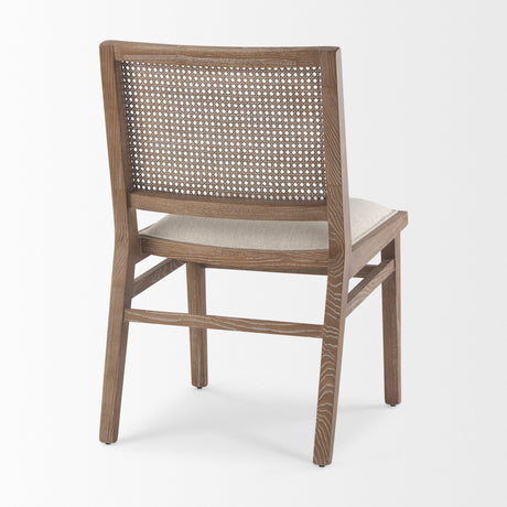 Wynn Fabric W/Brown Wood Dining Chair, Set of 2 by Mercana at Eve Furniture